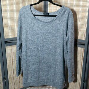 Heimish U.S.A. Heather Gray Scoop Neck Sweater